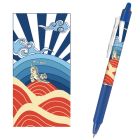 Pilot Sada Roller FriXion Clicker + 3 ks náplň + nálepky, 0.7, blister, Modrá