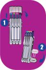 Pilot Sada FriXion Fineliner 4 ks, L, Pastel Mix farieb