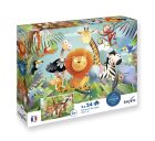 Puzzle  Zvieratká z lesa/savany 2x24