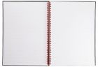 Zápisník Oxford A4 Black n´ Red Notebook linajkový 70 listov