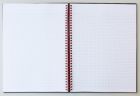 Zápisník Oxford A4 Black n´ Red Notebook štvorček 70 listov