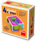 Drevené kocky Ovocie 4 Dino