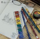 Súprava písacích potrieb Rokfortské fakulty Harry Potter