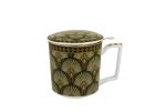 Porcelánový hrnček so sitkom a krytom Verdigo 400 ml
