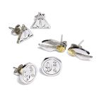 Harry Potter set náušníc Dary smrti/ Zlatá strela /Nástupište 9 a 3/4