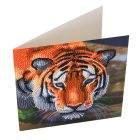 Pohľadnica Tiger vykladanie z diamantov