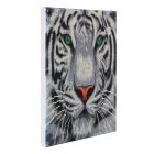 Obraz Biely tiger (30x30 cm) vykladanie z diamantov