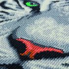 Obraz Biely tiger (30x30 cm) vykladanie z diamantov