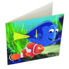 Pohľadnica Dory a Marlin Disney vykladanie z diamantov