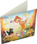 Pohľadnica Bambi a priatelia Disney vykladanie z diamantov