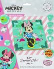 Pohľadnica Minnie na prázdninách Disney vykladanie z diamantov
