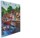 Obraz Prístav (40x50 cm) vykladanie z diamantov