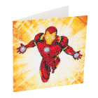 Pohľadnica Iron Man Marvel vykladanie z diamantov