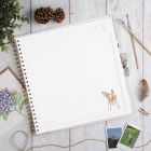 Scrapbook album s hrebeňovou väzbou 