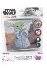 Pohľadnica Baby Yoda Star Wars vykladanie z diamantov