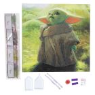 Obraz Baby Yoda Star Wars (30x30 cm) vykladanie z diamantov