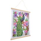 Obraz v lištách Pávová pivónia (35x45 cm) vykladanie z diamantov
