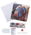 Pohľadnica Superman DC vykladanie z diamantov