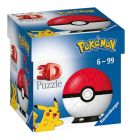 Puzzle-Ball Pokémon: Poké Ball červený 54 Ravensburger