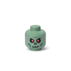 LEGO úložná hlava (veľkosť S) Kostlivec zelený