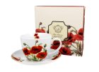 Jumbo porcelánová šálka s podšálkou Classic Poppies 470 ml