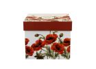 Porcelánový sudový hrnček so sitkom a krytom Classic Poppies 430 ml