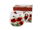 Porcelánový sudový hrnček Classic Poppies 430 ml