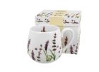 Porcelánový sudový hrnček Levanduľa 430 ml