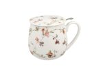 Porcelánový sudový hrnček so sitkom a krytom Safa 430 ml