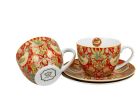 Sada dvoch šálok s podšálkou William Morris - Strawberry Thief Red 280 ml