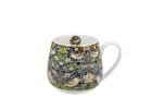 Porcelánový sudový hrnček William Morris - Strawberry Thief Blue 430 ml