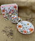 Porcelánová šálka s podšálkou Wild Bird - Divý vták 250 ml