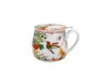 Porcelánový sudový hrnček so sitkom a krytom Linnea 430 ml