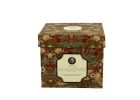 Porcelánový sudový hrnček so sitkom a krytom William Morris - Strawberry Thief Red 430 ml