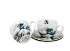 Sada dvoch šálok s podšálkou K. Hokusai - The Great Wave 280 ml