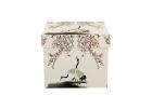 Porcelánový sudový hrnček so sitkom a krytom Sakura & Cranes 430 ml