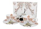 Sada dvoch šálok s podšálkou Sakura & Cranes 280 ml