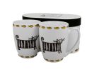 Sada dvoch klasických porcelánových hrnčekov Classic Cats - Mačky 380 ml
