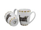 Sada dvoch klasických porcelánových hrnčekov Classic Cats - Mačky 380 ml