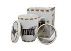 Porcelánový hrnček so sitkom a krytom Classic Cats - Mačky 380 ml