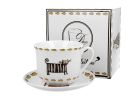 Jumbo porcelánová šálka s podšálkou Classic Cats - Mačky 470 ml