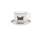 Jumbo porcelánová šálka s podšálkou Classic Cats - Mačky 470 ml