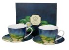 Sada dvoch šálok s podšálkou Claude Monet - Nenufars 250 ml