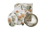 Porcelánový sudový hrnček so sitkom a krytom Yvonne 430 ml
