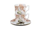 Sada dvoch luxusných espresso šálok s podšálkou Sakura & Cranes 110 ml