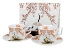 Sada dvoch luxusných šálok s podšálkou Sakura & Cranes 270 ml