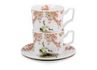 Sada dvoch luxusných šálok s podšálkou Sakura & Cranes 270 ml