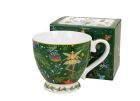 Porcelánový hrnček s nožičkou Vianočná atmosféra 400 ml