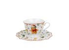 Porcelánová šálka s podšálkou Vianoční maznáčikovia 190 ml