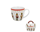 Klasický porcelánový hrnček Vianočný luskáčik 460 ml